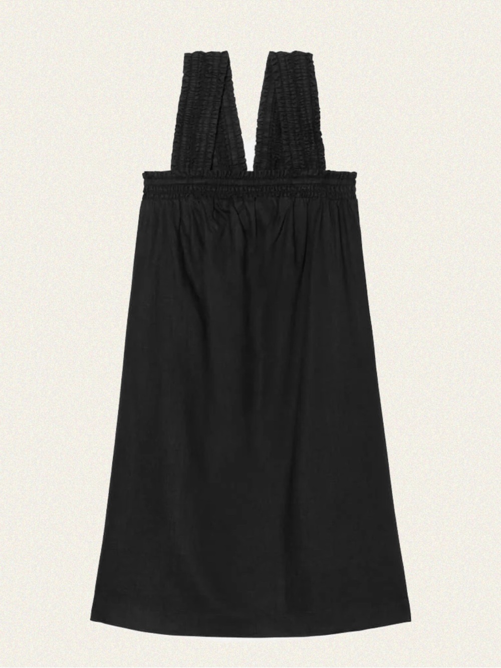 Everlane The Smocked Linen Dress
